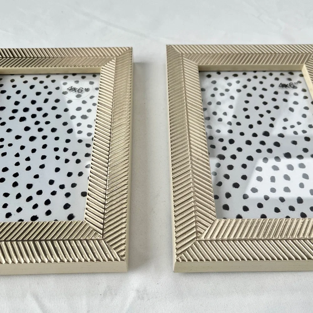 Opalhouse Cream and Gold Herringbone Frame